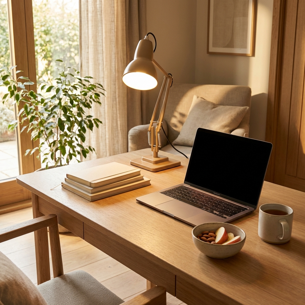 Criança organizando estudos