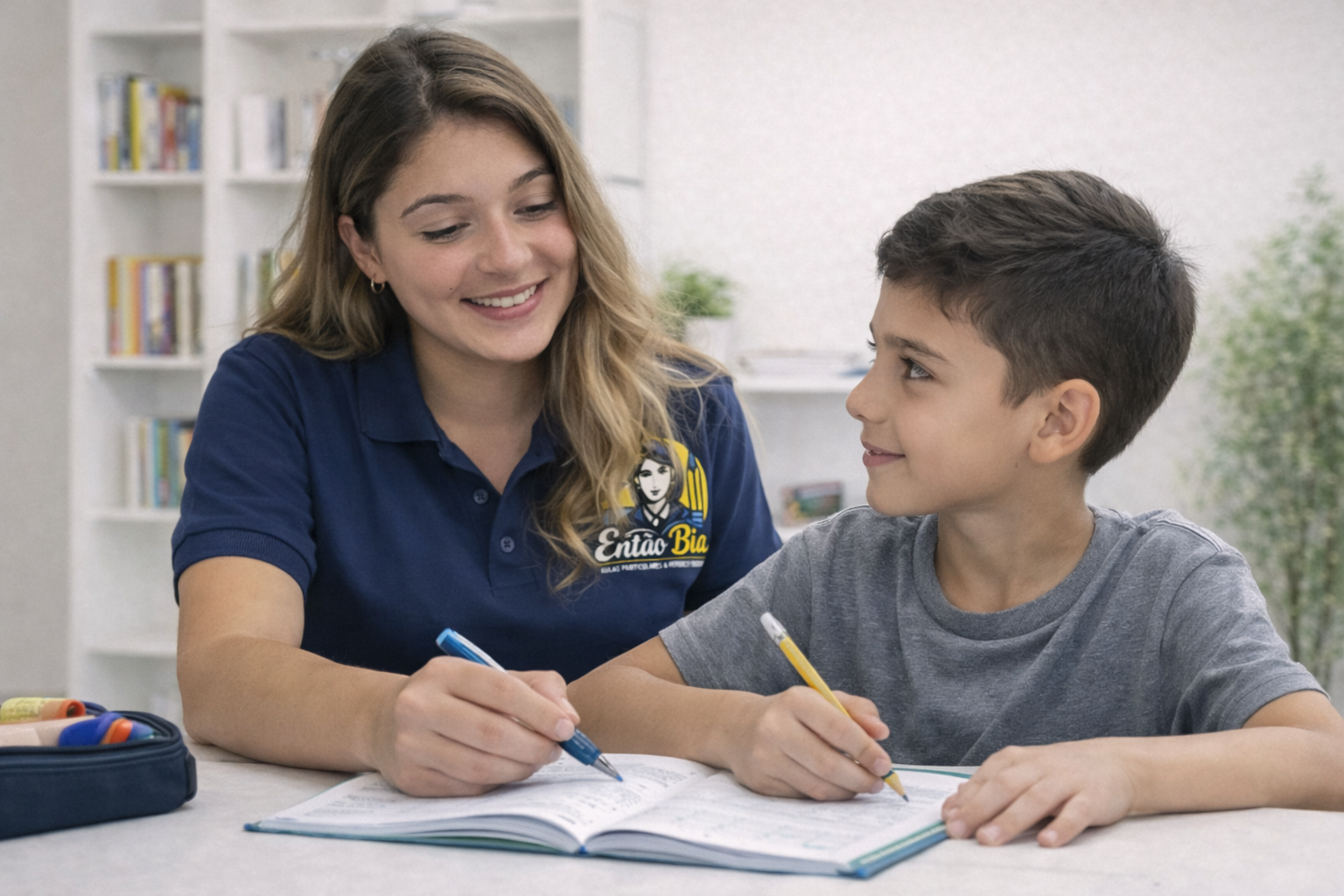 Professora Bia em aula